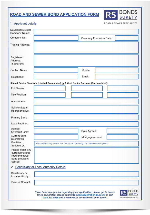 Application Form RS Bonds Surety